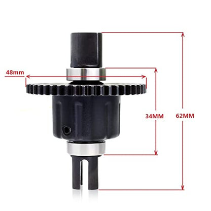 RC Middle Differential Remote Control Vehicle Accessory 46T for Buggy Truck Truggy SCT 1/8 RC Car ZD Racing 8009 1/8 RC Center Differ (46T) - size: 46T