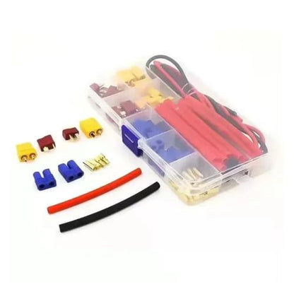RC Crawlers Components Deans T Plug EC3 XT60 Adapter Connector 14AWG Silicone Wire Heat Shrink for RC FPV Drone Lipo Car Upgrades Parts