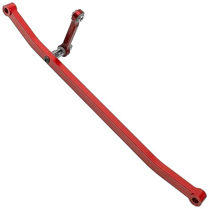 ShareGoo Metal Front Steering Linkage Set Steering Tie Rod #LOS241030 Compatible with 1/8 Losi LMT Soild Axle 4WD RC Monster Truck (Red) - color: Red