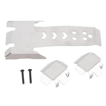 RC Chassis Armor Set Fit for VS4-10 Phoenix 1/10 RC Crawler Upgrades Parts with RC Front Rear Axle Protector Skid Plate
