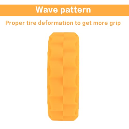 MEUS RACING Soft Silicone Rubber Inserts for 62-66mm 1.0" Tires (Orange) - color: Soft