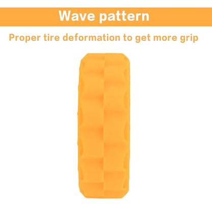 MEUS RACING Soft Silicone Rubber Inserts for 62-66mm 1.0" Tires (Orange) - color: Soft