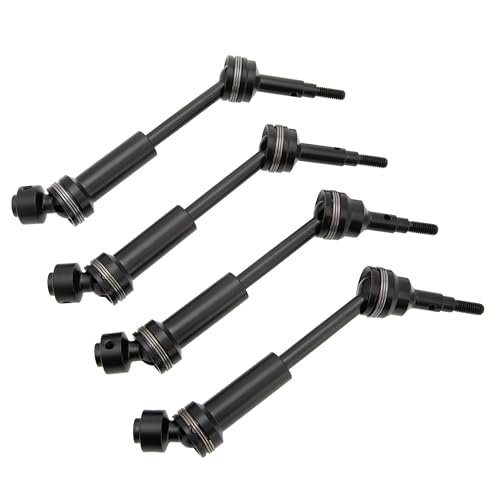 MEUS RACING Steel Front Rear Drive Shaft CVD Driveshaft Kit ONLY for Traxxas New Slash/Hoss/Jato/Rustler/Stampede 4X4 with 9080 Extreme Heavy Duty Upgrade Kit (for New 4x4) - color: For New 4x4