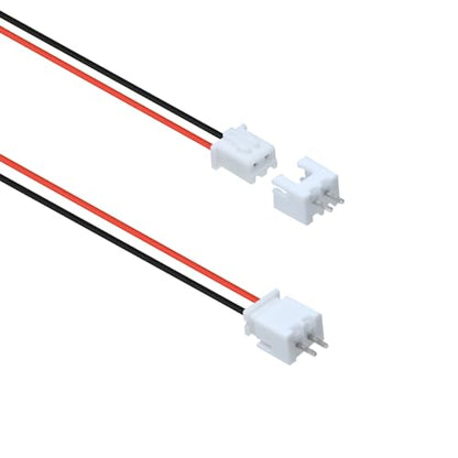 20Pairs JST-XH 2.54mm 2Pin Header Connector Kit with Male and Female Connectors Adapter 200mm 26AWG Flat Wire Cable Compatible with JST XH Plug Adapter (2P) - color: 2P