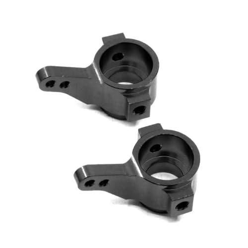 CNC Aluminum Alloy Steering Knuckle RC Upgrade Parts for 1/10 Tamiya CC01 TA02 TA03 RC Car (Black) - color: Black