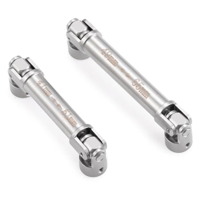 Que-T 2pcs/Set RC Driveshafts Stainless Steel Drive Shafts for RedCat 1/18 Ascent Rock Crawler