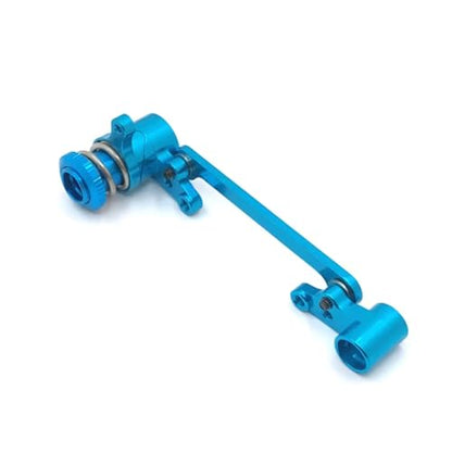 for Wltoys for 124016 124017 124018 124019 1/12 144001 144002 1/14 RC Car Upgrade Parts Metal Steering Group Assembly Set RC Car Repair Kit(Blue) - color: Blue