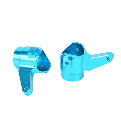RC Steering Cup Kit High Performance Aluminum Alloy Steering Knuckle Hub Carrier for HSP Unlimited 94762 1/8 RC Car Blue 4PCS Set