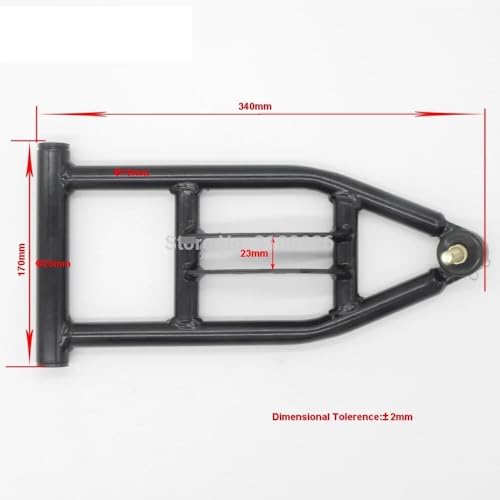 Front Suspension Swing Arm Upper Lower A Arm 1 Set 340mm Compatible With 50cc 90cc 110cc 125cc ATV 4 Wheels Quad Bike Buggy Go Kart