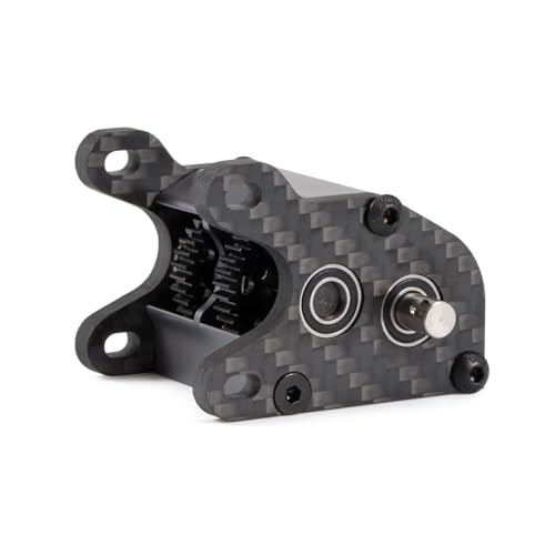 Ultralight Dual Motor Transmission Dig Overdrive Gearbox with Slipper Pad for 1/10 RC Crawler Sporty Cheater Rigs (Gray) - color: Gray