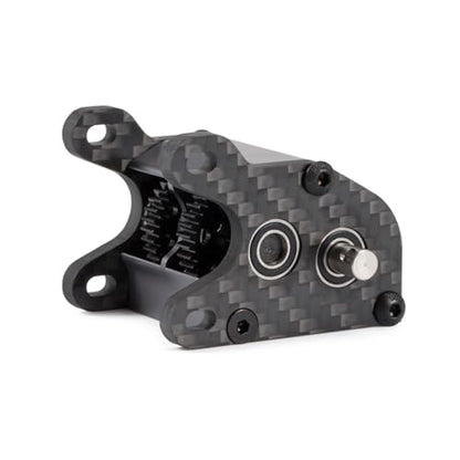 Ultralight Dual Motor Transmission Dig Overdrive Gearbox with Slipper Pad for 1/10 RC Crawler Sporty Cheater Rigs (Gray) - color: Gray