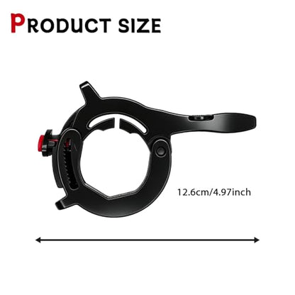 Motorcycle Cruise Control Throttle Lock Assist, Motorcycle Throttle Lock Cruise Control Clamp, Adjustable Handlebar Booster Throttles Clip with Release Button Universal Modification Accessories