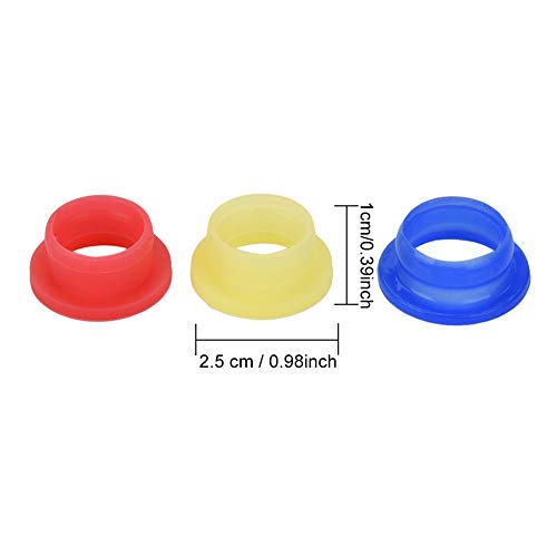 RC Engine Exhaust Gasket Set for 1/8 Scale Nitro Cars, High Temp Silicone Exhaust Gasket RC Seal, Replacement Model Car Exhaust Parts Coupler
