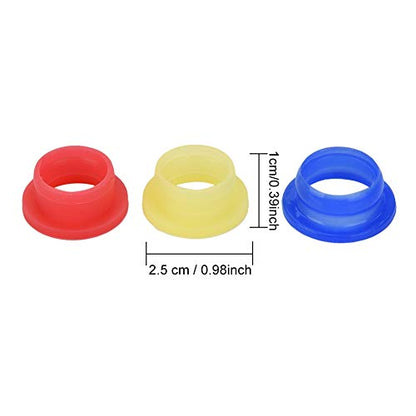 RC Engine Exhaust Gasket Set for 1/8 Scale Nitro Cars, High Temp Silicone Exhaust Gasket RC Seal, Replacement Model Car Exhaust Parts Coupler