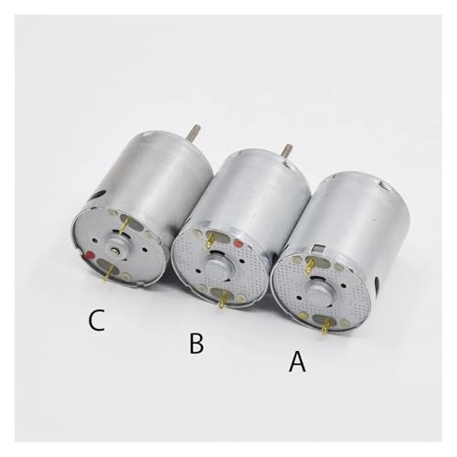 Mini 24mm RK-370 Carbon Brush Motor DC 5V 6V 7.4V High Speed Large Torque Small 370 Engine(C Knurling Shaft) - size: C Knurling Shaft