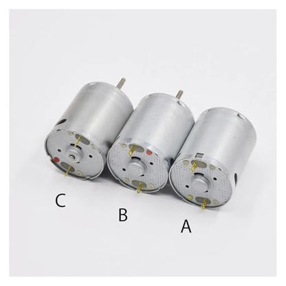 Mini 24mm RK-370 Carbon Brush Motor DC 5V 6V 7.4V High Speed Large Torque Small 370 Engine(C Knurling Shaft) - size: C Knurling Shaft