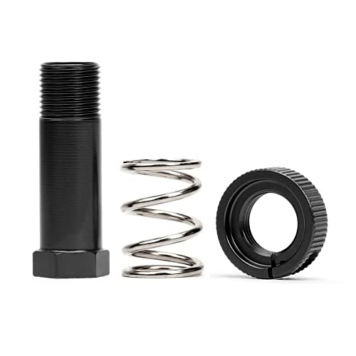 Aluminum Servo Saver Tube with Clamping Nut for Arrma 1/8 Kraton 6s Senton Talion Typhon 1/7 Infraction Mojave Upgrade Parts(Black) - color: Black