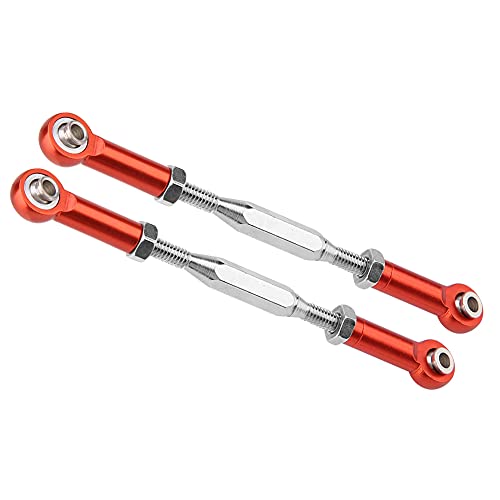 RC Steering Rod Arm, Aluminum Alloy Steering Linkage for Slash 1/10 Scale RC Truck with CNC Machining and Anodized Surface (2) - color: 2