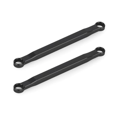 Aluminum Suspension & Steering Links Set for SCX30 1/30 RC Crawler, Full Chassis Link Kit with Tie Rod & Drag Link, CNC Upgrade Parts (Black) - color: Black