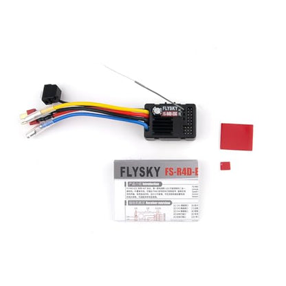GoolRC Flysky FS-R4D-ESC Receiver, 2 in 1 2.4GHz 4CH Receiver with Speed and LED Control, ANT Protocol PWM Output Compatible with FS-G7P Radio Transmitter for 1/10 RC Crawler On-Road Off-Road Truck