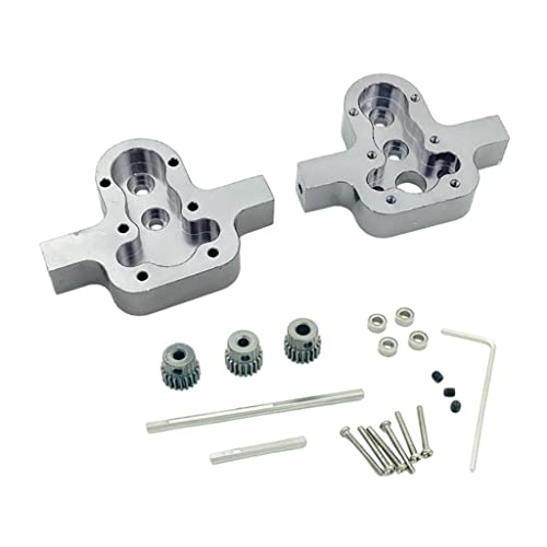 High Performance D90 Transfer Case Gearbox Upgrade for 1/12 RC Crawler Car, Metal Replaces Black Parts, Easy Install and Use, Fits MN98 99S - Titanium - color: Titanium