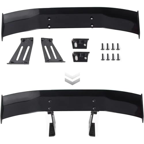 RC Modifications Spare Compatible with Tamiya 1/10 RC for Racing Drift Car Upgrade Parts 1set for Universal Rear Tail Spoiler Wing Mirror