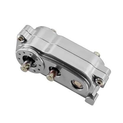 RC Gear Box for Axial Scx10 I II Upgrades Parts 1/10 Rc Crawler Metal Chassis Frame Front Gearbox Transfer Case Spare(Silver) - color: Silver