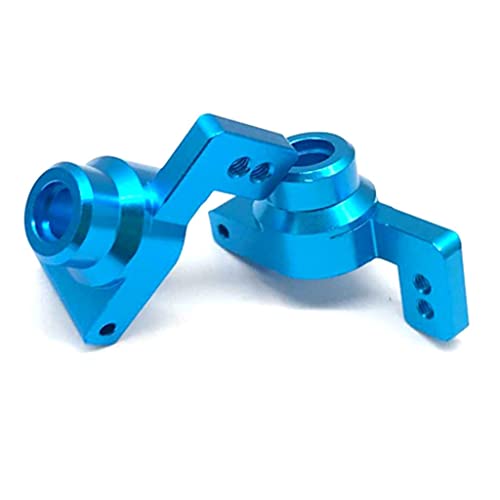 5Pcs 14th RC Car Truck Parts Rear Hub Carriers Set Fits WLtoys 144001 - Upgrade Your Kit with Weight & Aluminum Construction - Perfect for DIY Enthusiasts and - Blue, Red - color: Blue