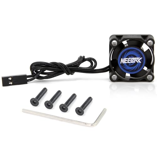 Motor Cooling Fan Dual Ball Bearings 25x25x10mm 2510 for RC ESC Motor 1/10 1/12 1/14 Scale RC Car 2845 Series Brushless