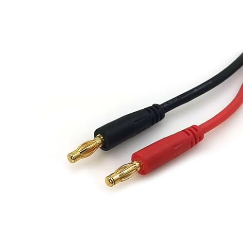 XT60 Male to 4mm 20CM 12awg XT60H Plug Banana Connector Charge Cable Adapter Silicone Wire for RC Car Lipo Battery Parts Replacement Use RC Car DIY Parts