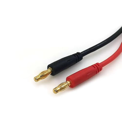 XT60 Male to 4mm 20CM 12awg XT60H Plug Banana Connector Charge Cable Adapter Silicone Wire for RC Car Lipo Battery Parts Replacement Use RC Car DIY Parts