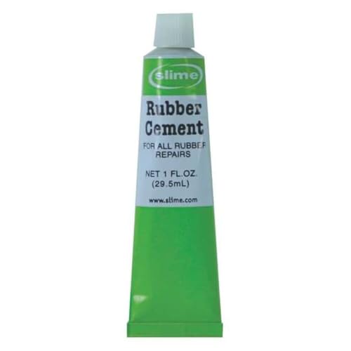 Slime 1051-A Rubber Cement, Tire Repair, Use with Slime Plugs or Patches, 1 oz. Tube - size: 1 oz Tube, style: Rubber Cement