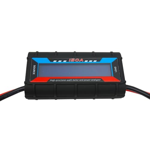 2Pcs 150A RC Watt Meter, DC 0-60V High Precision Power Analyzer, Volt Amp Watt Checker with Digital LCD Screen for Voltage/Current/Power/Charge/Energy Measurement - style: 150A 60V