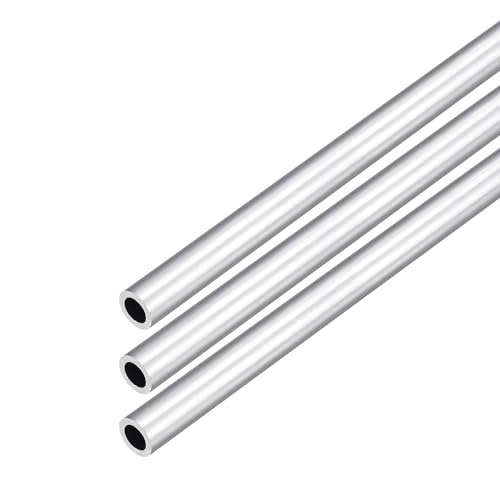 DMiotech 3Pack (9mm OD x 6mm ID) 6063 Aluminum Round Tube 300mm Length Industry Metal Tubing for Machinery Frame Construction DIY Projects - size: 9mm x 6mm x 300mm