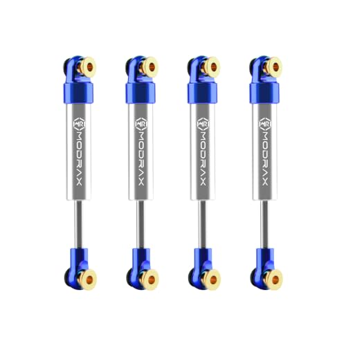 40mm Shock Adjustable Inner Spring Shock for SCX24 AX24, Blue Silver | CNC Aluminum Dampers, Multi Mode Adjustment, Low Friction Damping Shaft - color: Blue Silver