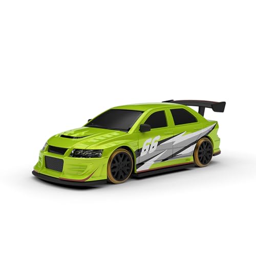Turbo Racing 1/76 RC Drift Car, RWD Mini Car with Gyro RTR - C66 | Tabletop racing agility, Proportional steering throttle, USB-C rechargeable battery, LED lights extra DIY shells
