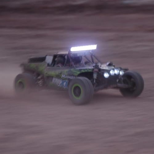RC Light Bar 16 LED 2.05Inch Aluminum RC Lights RC Crawler Accessories for Axial SCX10 Traxxas TRX4 TRX4M Arrma Senton Redcat GEN7 1/10 1/18 Scale Rock Crawler Truck RC Car Roof Light Kit