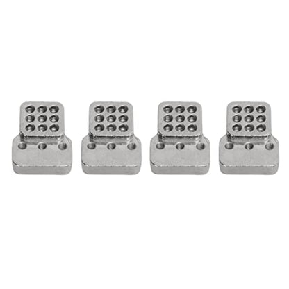 4Pcs RC Shock Absorbers, 64mm Aluminum Alloy Shock Absorber Oil Damper Adjustable Remote Control with Shock Mount Silver - size: Silver