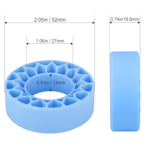 HobbyPark 1.0 Tires Silicone Inserts Foam fit 56-58mm*24mm for 1/18 1/24 Scale RC Crawler Truck, Super Soft, 4pcs (Light Blue) - color: Light Blue (Small)