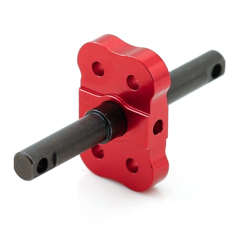 Aluminum Differential Locker Spool for Traxxas Mini Maxx RC Car | Metal Lock Straight Axle Shaft,Upgrades Part Replacement Red