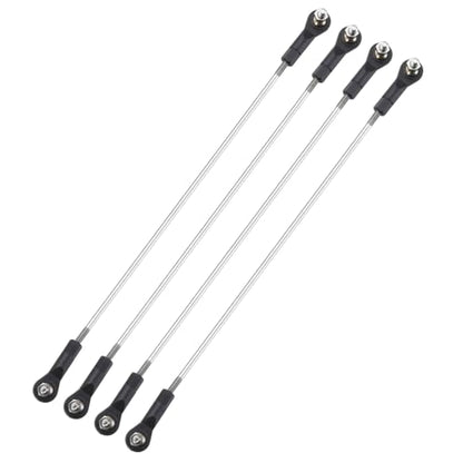 MECCANIXITY 4Pcs Adjustable Turnbuckles Camber Link, 334-344mm Turnbuckle Rod Steering Servo Linkage with M3 Ball Head Rod Ends for RC Car Replace Parts - size: 334-344mm