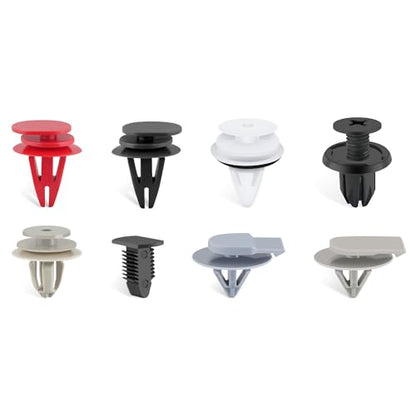 GOOACC 130PCS Body Interior and Exterior Retainer Fastener Clip Rocker Moulding Clip W/Sealer for Mini Cooper 51-71-7-127-742 07-13-1-480-419 BMW Lawson Clip Lizard - color: 130Pcs Rivet Clips
