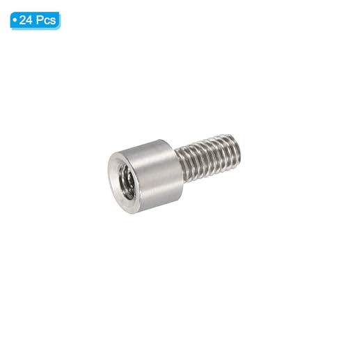 PATIKIL 24pcs M3 Standoffs, M3 4+6mm Spacer Standoffs Steel Threaded Standoffs Screws Kit 3mm ID 5mm OD Metric Male Female Thread Adapters for Circuit Board PCB RC Drones Motherboard - size: 4+6mm L