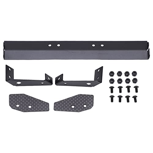 RiToEasysports RC Rear Wing, Aluminum Alloy and Carbon Fiber Tail Spoiler with Adjustable Angle for 1/10 Remote Control Car, High Strength, Improved Aerodynamics, Downforce and Stability