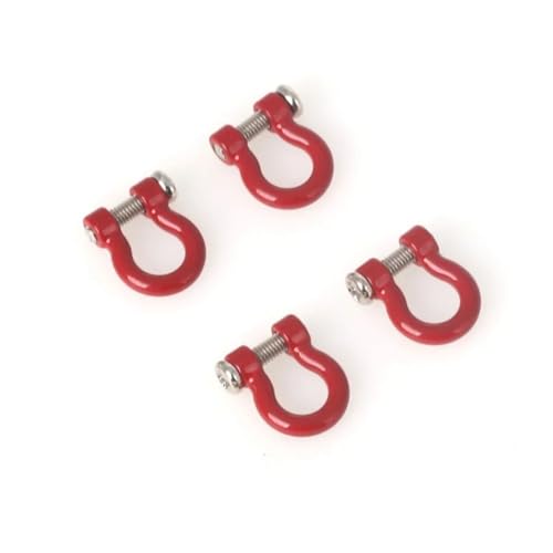 RC Cars Models Parts for TRX4 for TRX6 for SCX10 II III PRO Gen8 1/10 RC Crawler Car Aluminum Bumper Tow Shackle Set Upgrades Parts Accessories