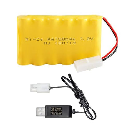 7.2V 700mAh NiCd AA Battery Pack with Standard Tamiya Plug for RC Car RC Truck Household Appliances RC Toys 7.2V Volt Battery