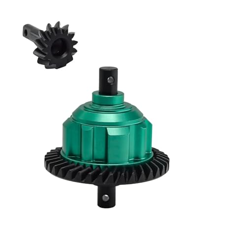 RC Car Toys For Traxxas For Maxx For Slash For UDR For WideMaxx 1/10 1/8 Full Set Front Rear Center Metal Differential 37T 13T Steel Gear(Front green) - color: Front green