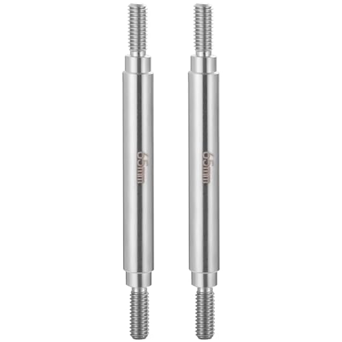 RC Stainless Steel Suspension Links Chassis Linkage Set 65mm | For 1/10 Scale SCX10 TRX4, RC Crawler - size: 65mm