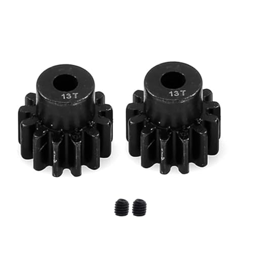 2pcs 3943X Hardened Steel 13-Tooth Pinion Gear (32 Pitch) for Traxxas Slash Rrustler Stampede Raptor 4x4 VXL TRX-4 TRX-6 Hop Ups Upgrade Parts