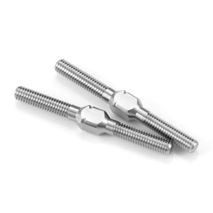 RCHUBAM 2PCS RC Turnbuckles Camber M3 Link Rod for 1/10 TRX-4 Slash 4X4 | 1 Pairs 14mm-50mm Suspension Rod,Alloy Steering Linkage Tie Rods - style: 32mm